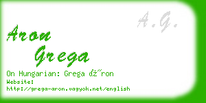 aron grega business card